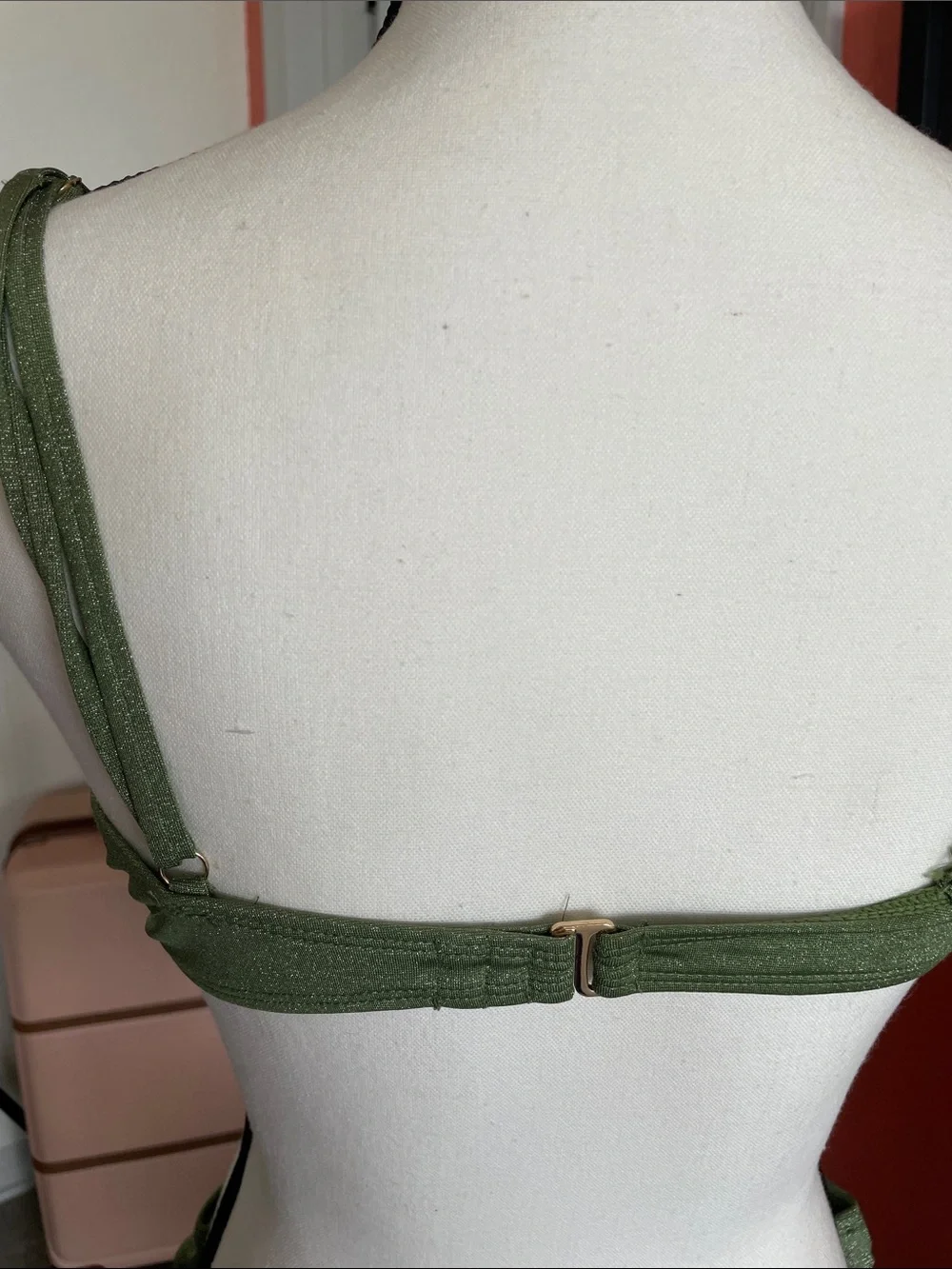 Salt + Cove Olive Shimmer Bikini Top